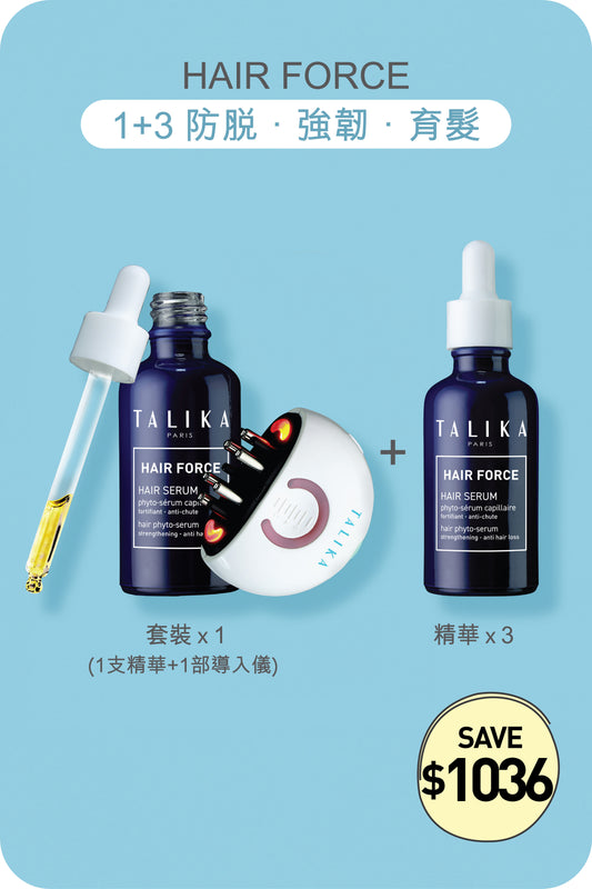 SET. HAIR FORCE 1+3 Anti-Hairloss (Duo X 1 + Serum X 3)